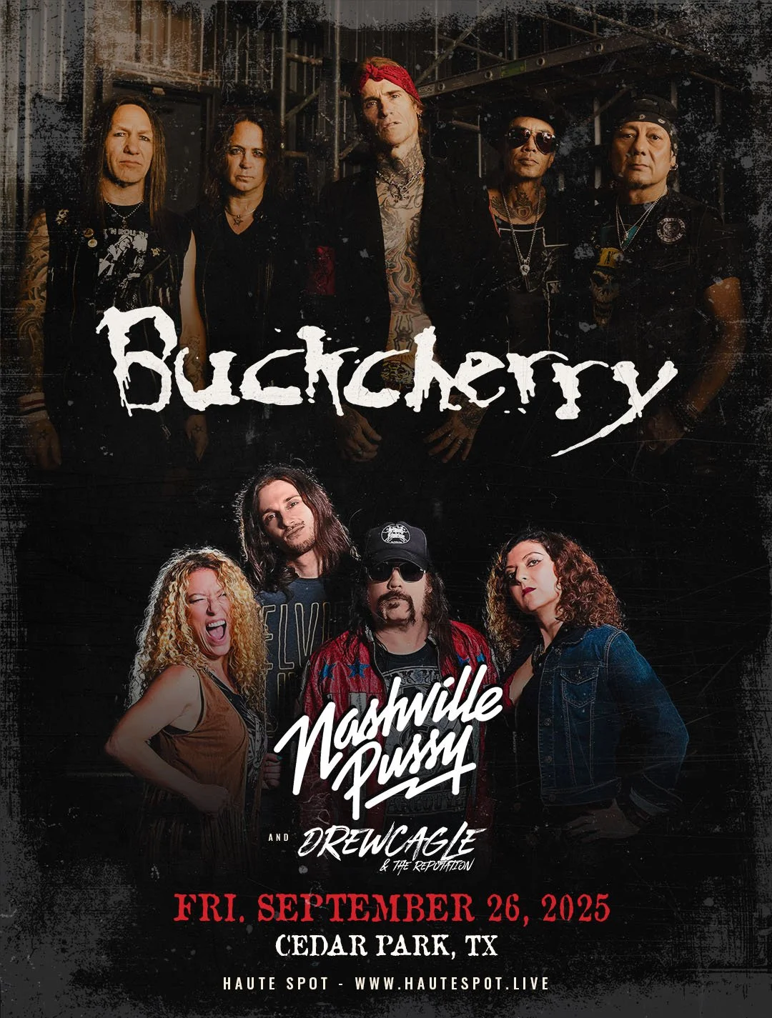 Buckcherry & Nashville Pussy Live in Cedar Park, TX Friday